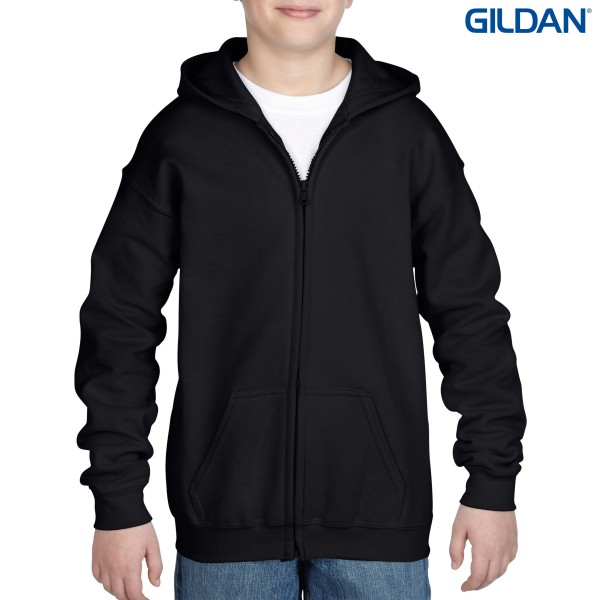 18600B Gildan Heavy Blend Youth Full Zip Hooded Sweatshirt Promotional Products, Corporate Gifts and Branded Apparel