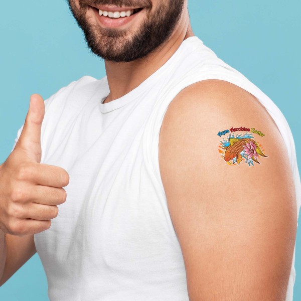 38 x 57mm  Classic Temporary Tattoos Promotional Products, Corporate Gifts and Branded Apparel