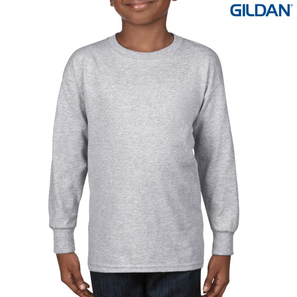 5400B Gildan Heavy Cotton Youth Long Sleeve T-Shirt Promotional Products, Corporate Gifts and Branded Apparel