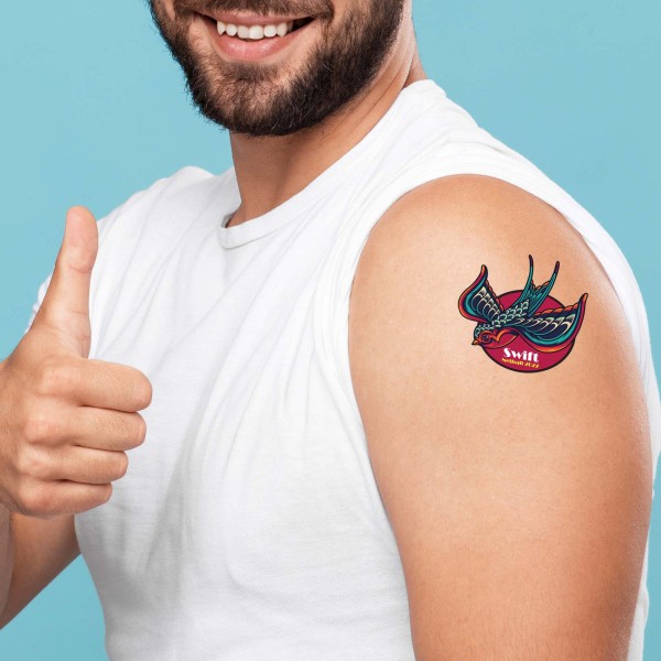 57 x 78mm Classic Temporary Tattoos Promotional Products, Corporate Gifts and Branded Apparel