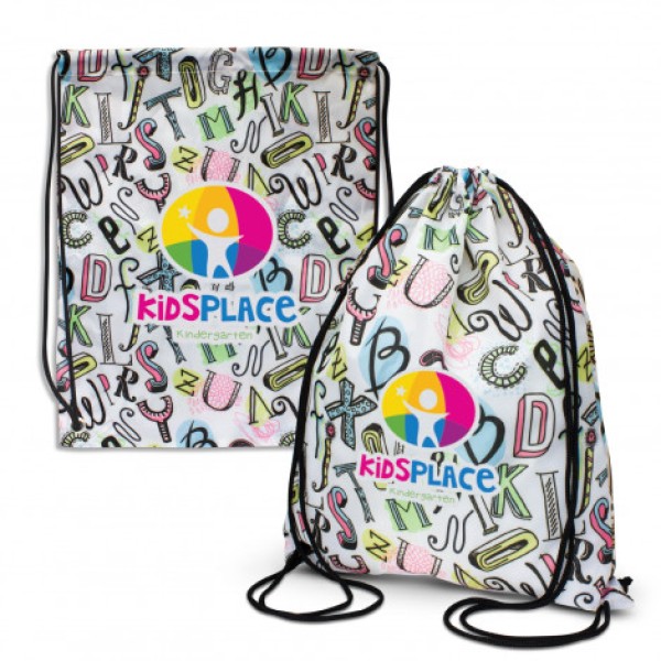 Akron Drawstring Backpack Promotional Products, Corporate Gifts and Branded Apparel
