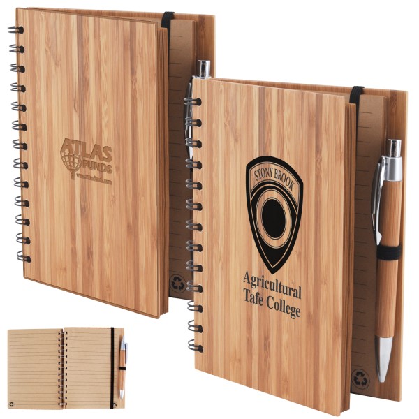 Amazon Bamboo Notebook Promotional Products, Corporate Gifts and Branded Apparel