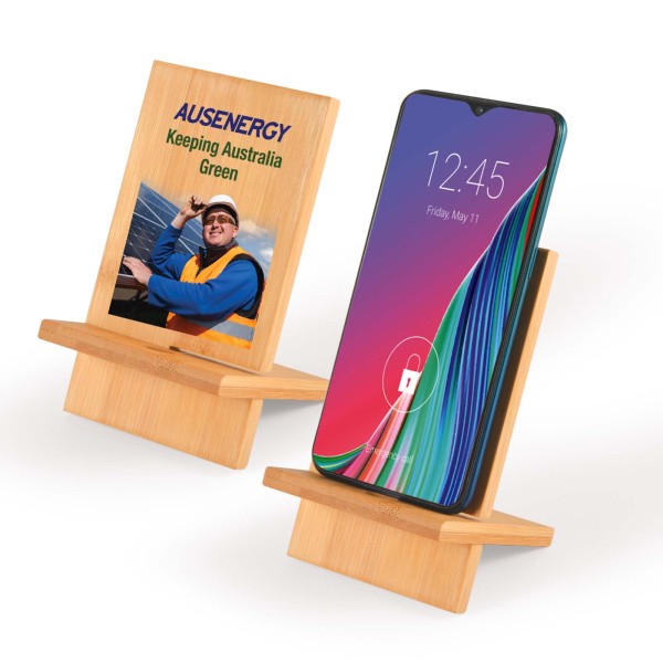 Apollo Bamboo Phone Stand Promotional Products, Corporate Gifts and Branded Apparel