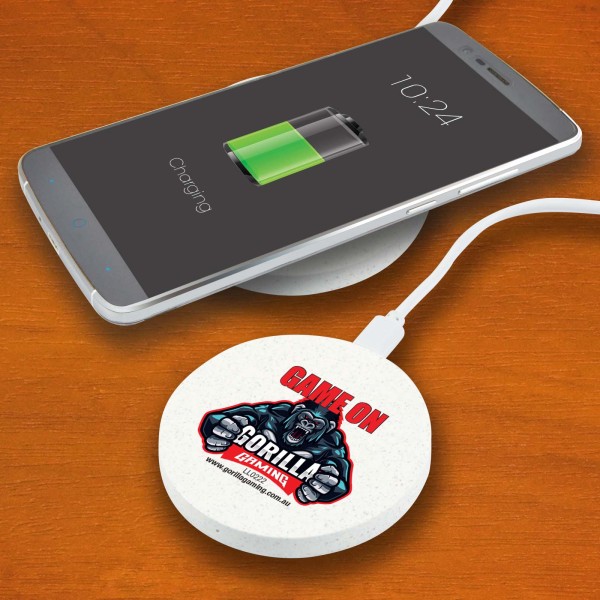Arc Eco Round Wireless Charger Promotional Products, Corporate Gifts and Branded Apparel