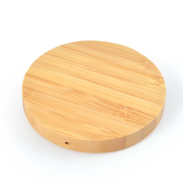Arc Round Bamboo Wireless Charger Promotional Products, Corporate Gifts and Branded Apparel