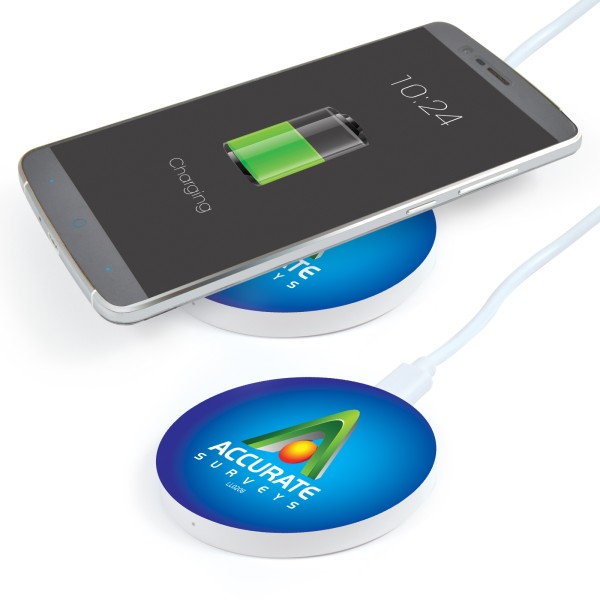 Arc Round Wireless Charger Promotional Products, Corporate Gifts and Branded Apparel