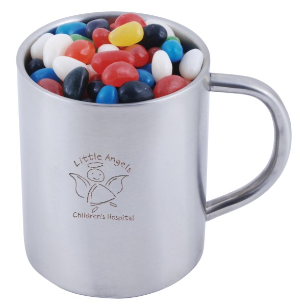 Assorted Colour Mini Jelly Beans in Java Mug Promotional Products, Corporate Gifts and Branded Apparel