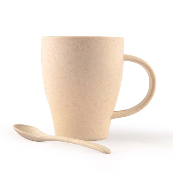 Avenue Wheat Fibre Cup and Spoon Promotional Products, Corporate Gifts and Branded Apparel