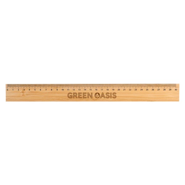 Bamboo 30cm Ruler Promotional Products, Corporate Gifts and Branded Apparel