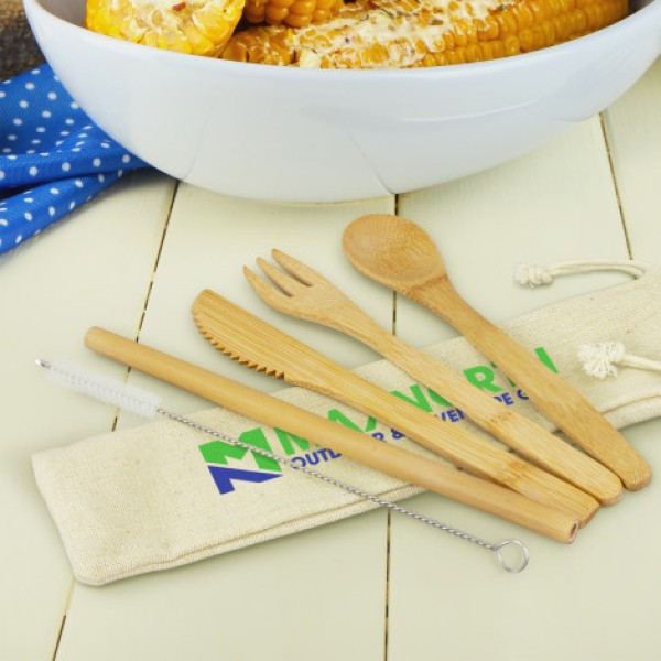 Bamboo Cutlery Set Promotional Products, Corporate Gifts and Branded Apparel