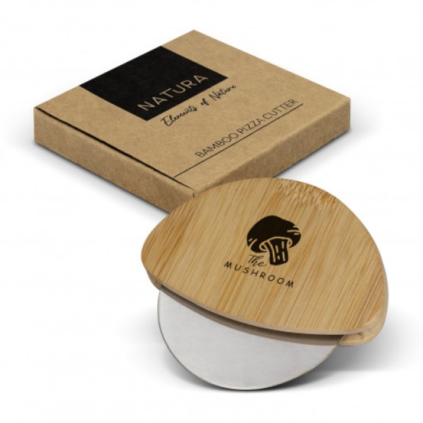 Bamboo Pizza Cutter Promotional Products, Corporate Gifts and Branded Apparel
