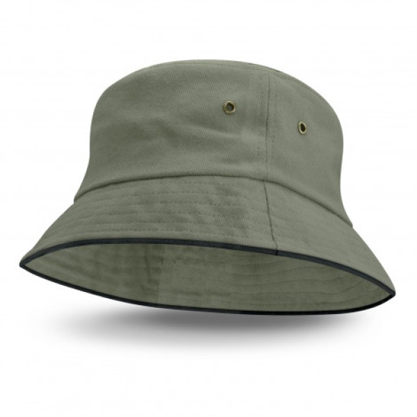 Bondi Bucket Hat - Black Sandwich Trim Promotional Products, Corporate Gifts and Branded Apparel