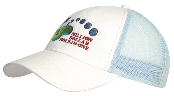 Brushed Cotton Cap with Mesh Back Promotional Products, Corporate Gifts and Branded Apparel