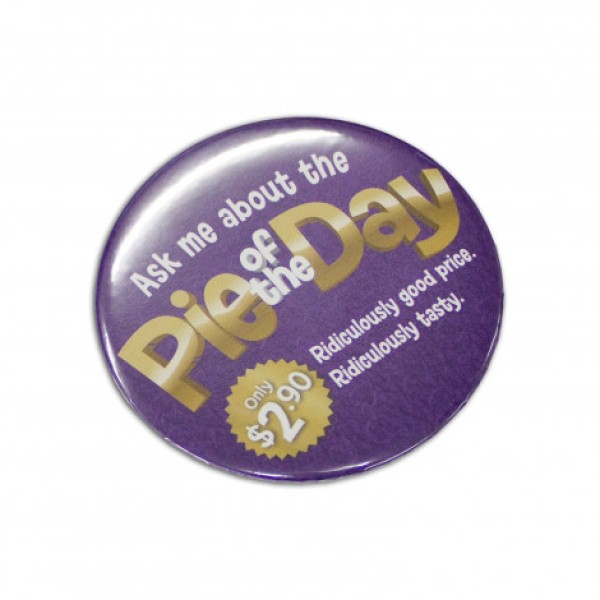 Button Badge Round - 75mm Promotional Products, Corporate Gifts and Branded Apparel