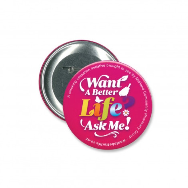Button Badge Round - 90mm Promotional Products, Corporate Gifts and Branded Apparel