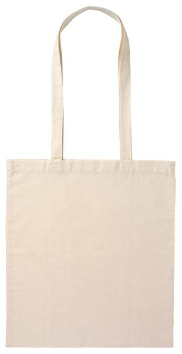 Calico Bag Long Handle - Natural Promotional Products, Corporate Gifts and Branded Apparel