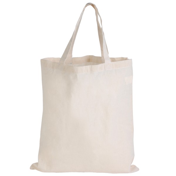 Calico Short Handle Bag Promotional Products, Corporate Gifts and Branded Apparel