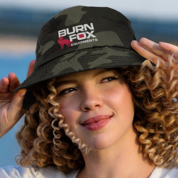 Camouflage Bucket Hat Promotional Products, Corporate Gifts and Branded Apparel