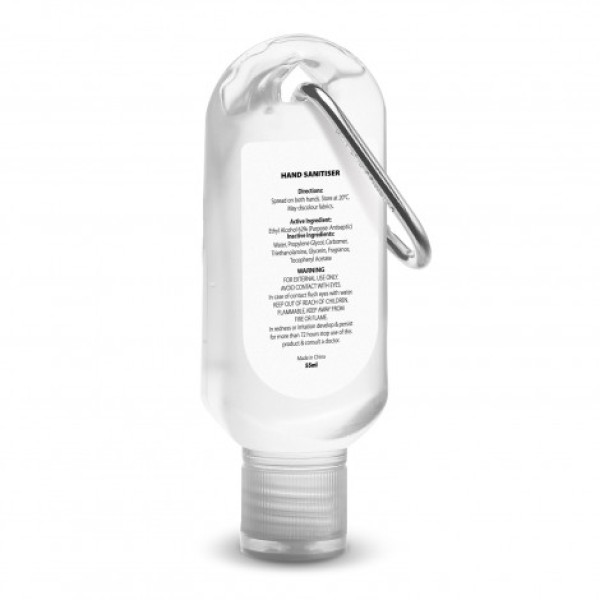Carabiner Hand Sanitiser 55ml Promotional Products, Corporate Gifts and Branded Apparel