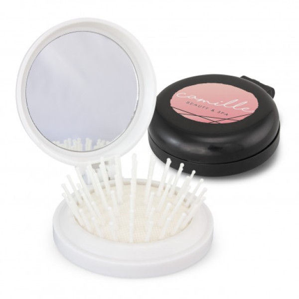 Compact Brush with Mirror Promotional Products, Corporate Gifts and Branded Apparel