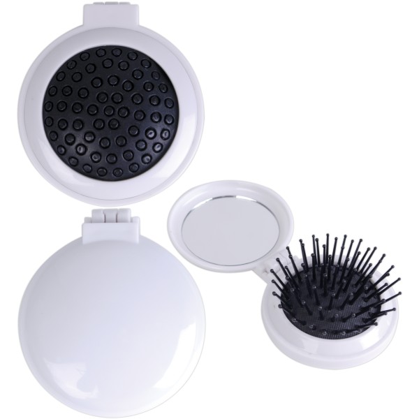 Compact Pop Up Brush / Mirror Set Promotional Products, Corporate Gifts and Branded Apparel