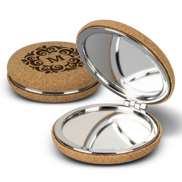 Cork Compact Mirror Promotional Products, Corporate Gifts and Branded Apparel