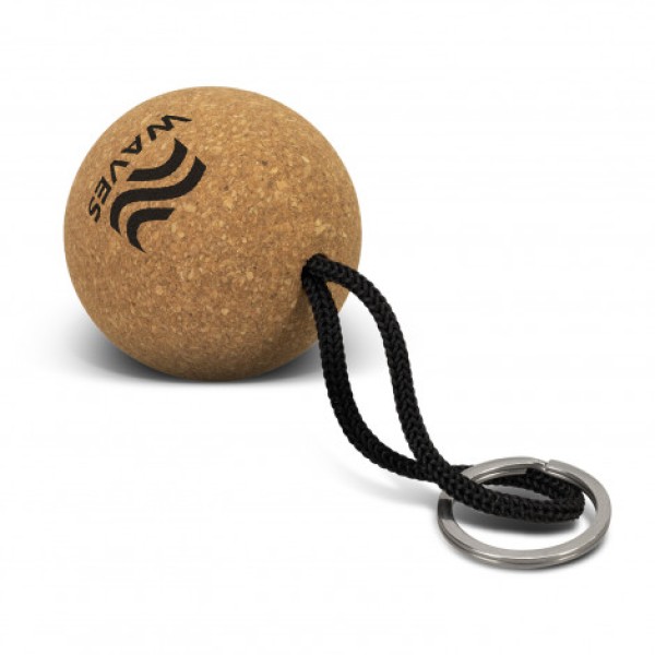 Cork Floating Key Ring - Round Promotional Products, Corporate Gifts and Branded Apparel