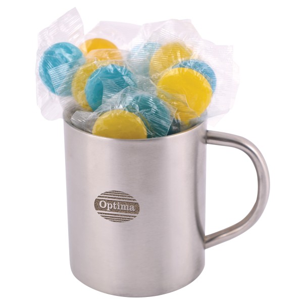 Corporate Colour Lollipops in Java Mug Promotional Products, Corporate Gifts and Branded Apparel