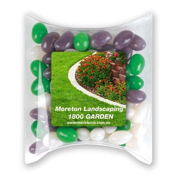 Corporate Colour Mini Jelly Beans in Pillow Pack Promotional Products, Corporate Gifts and Branded Apparel