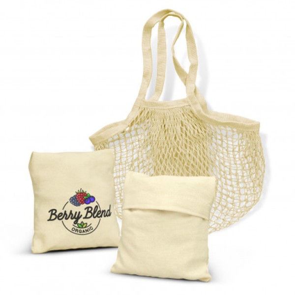 Cotton Mesh Foldaway Tote Bag Promotional Products, Corporate Gifts and Branded Apparel