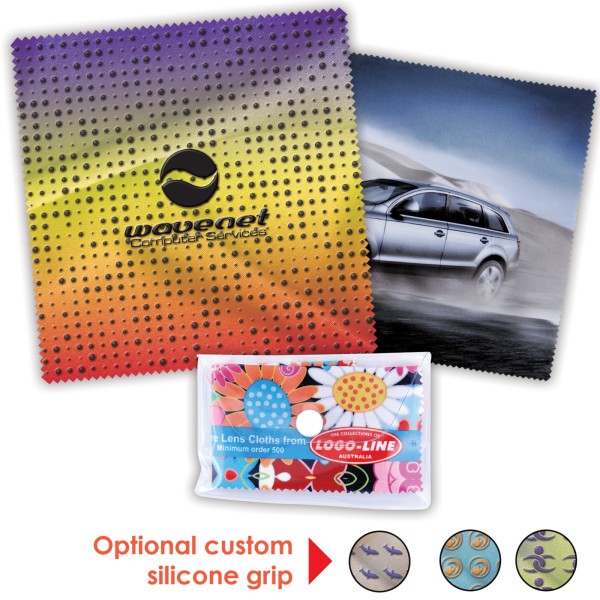 Custom Superior Hi Microfibre Lens Cloth Promotional Products, Corporate Gifts and Branded Apparel