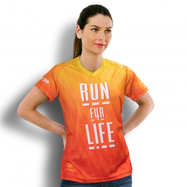Custom Womens Performance V-Neck T-Shirt Promotional Products, Corporate Gifts and Branded Apparel