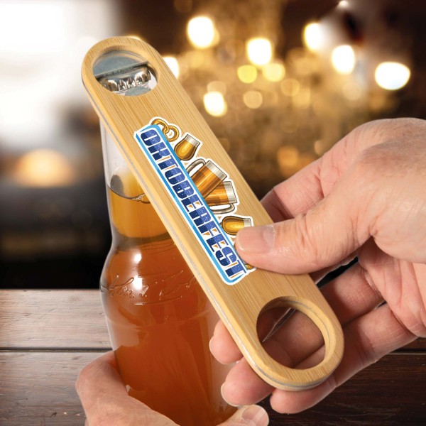 Cyborg Bamboo Bottle Opener Promotional Products, Corporate Gifts and Branded Apparel