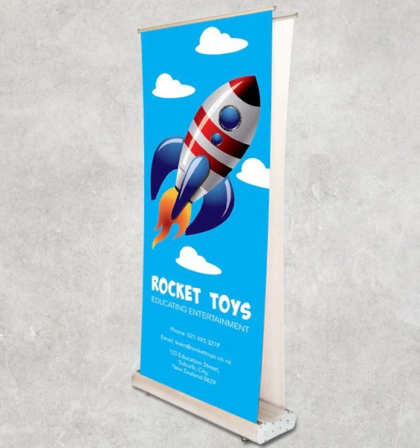 Double Sided Light Weight Pull Up Banner  850mm x 2000mm Promotional Products, Corporate Gifts and Branded Apparel