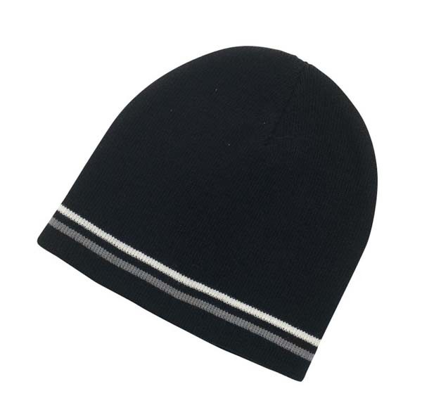 Double Stripe Beanie Promotional Products, Corporate Gifts and Branded Apparel