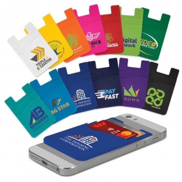 Dual Silicone Phone Wallet Promotional Products, Corporate Gifts and Branded Apparel