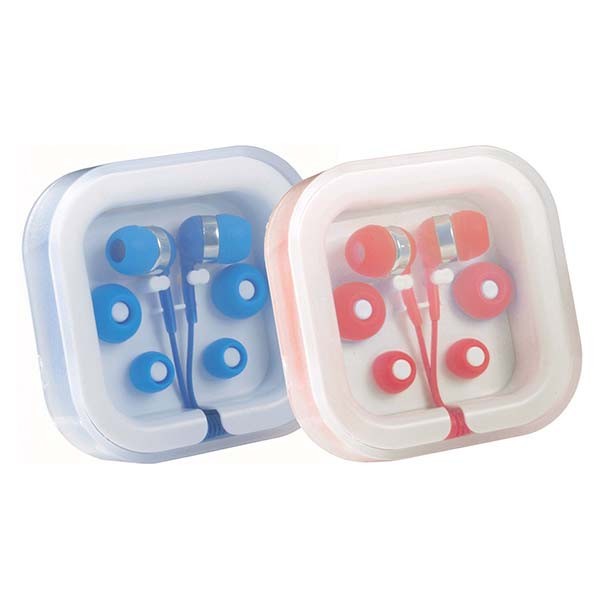 Ear Buds in Case Organiser - Promotional Products, Corporate Gifts and Branded Apparel