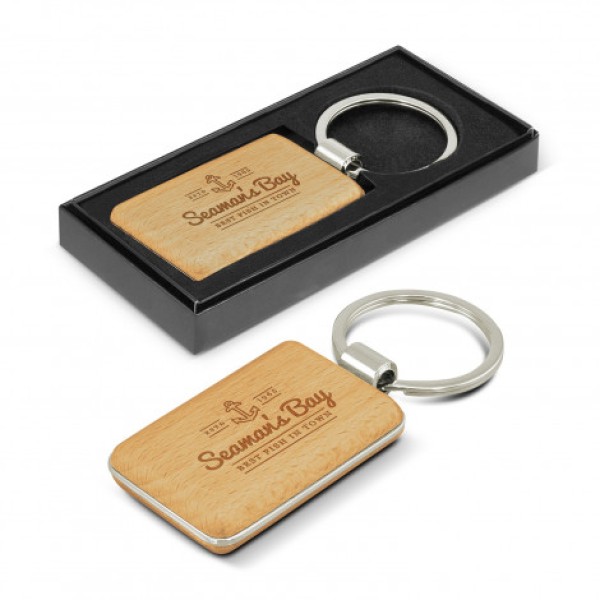 Echo Key Ring - Rectangle Promotional Products, Corporate Gifts and Branded Apparel