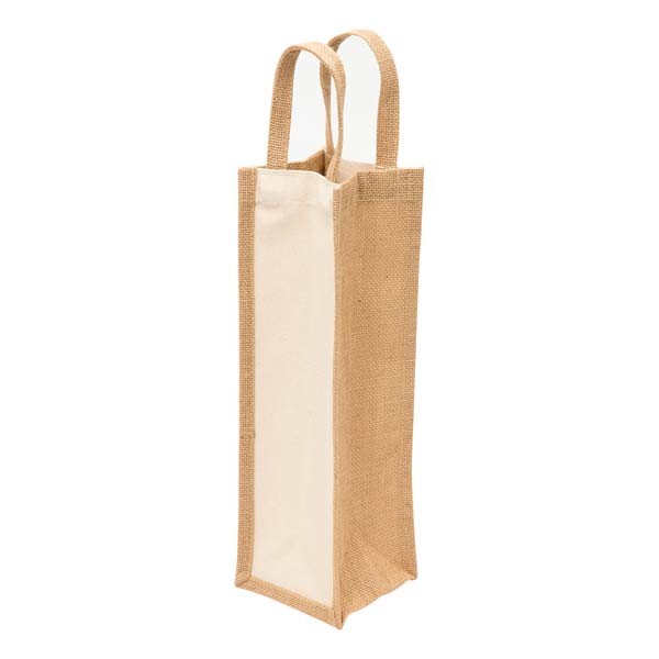 Eco Jute 1 Bottle Wine Bag Promotional Products, Corporate Gifts and Branded Apparel