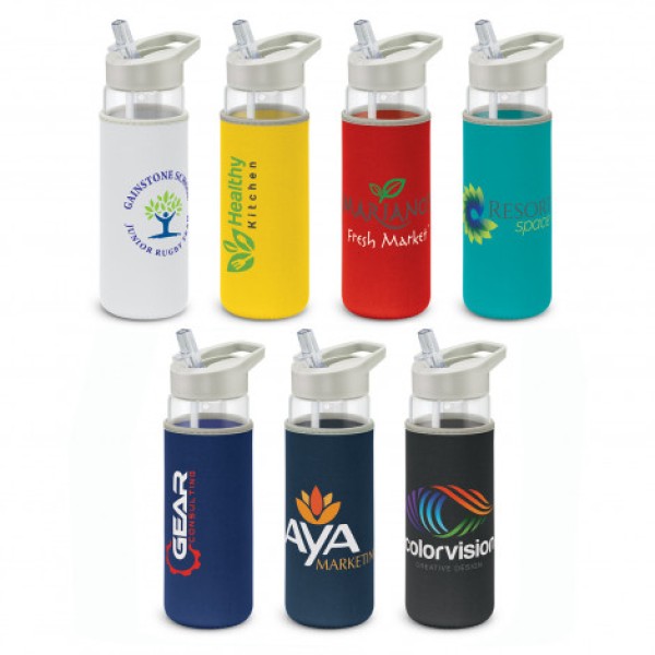 Elixir Glass Bottle - Neoprene Sleeve Promotional Products, Corporate Gifts and Branded Apparel