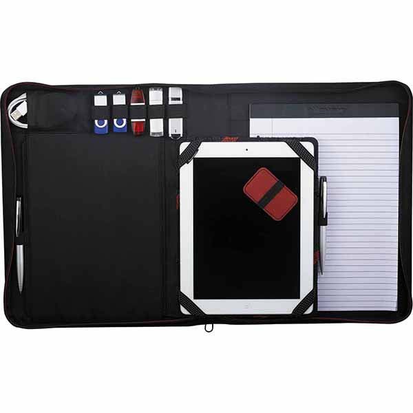 Elleven Vapor Zippered Padfolio Promotional Products, Corporate Gifts and Branded Apparel