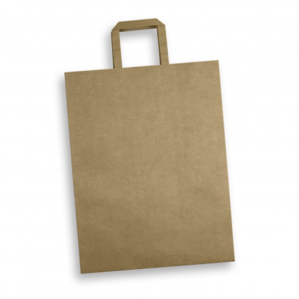 Extra Large Flat Handle Paper Bag Portrait Promotional Products, Corporate Gifts and Branded Apparel
