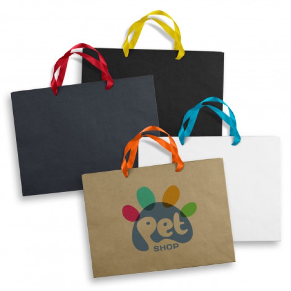 Extra Large Ribbon Handle Paper Bag Promotional Products, Corporate Gifts and Branded Apparel