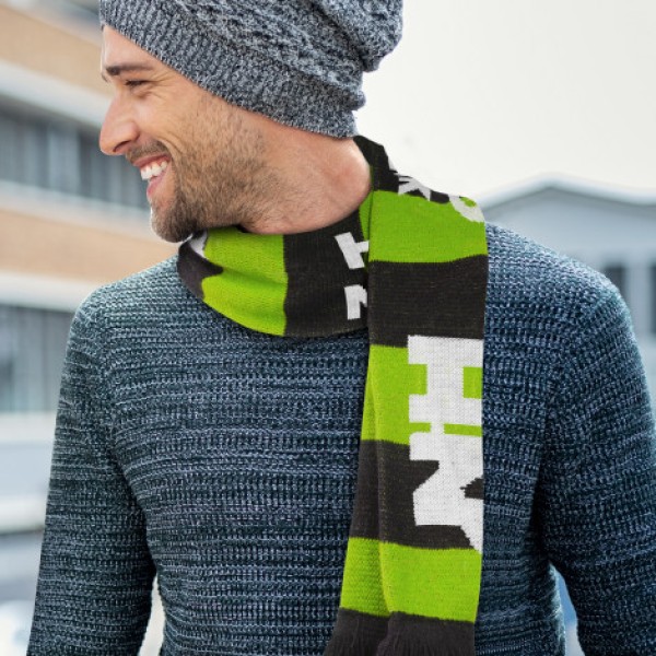 Fairbanks Custom Knitted Scarf Promotional Products, Corporate Gifts and Branded Apparel