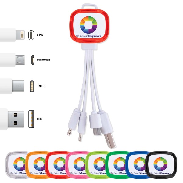 Family Light Up  3 in 1 Cable Promotional Products, Corporate Gifts and Branded Apparel