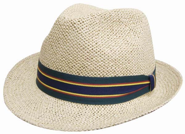 Fedora Style String Straw Hat Promotional Products, Corporate Gifts and Branded Apparel