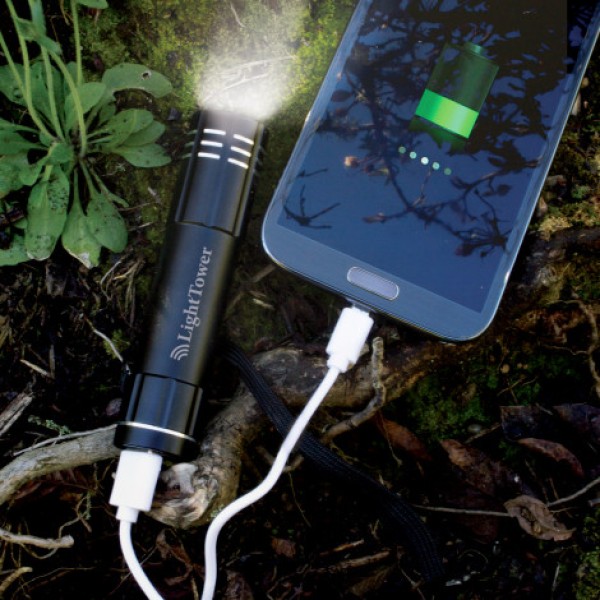 Flare Torch Power Bank Promotional Products, Corporate Gifts and Branded Apparel