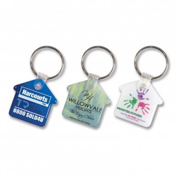 Flexi Resin Key Ring - House  Promotional Products, Corporate Gifts and Branded Apparel