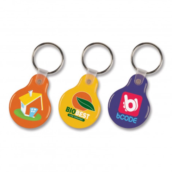 Flexi Resin Key Ring - Round  Promotional Products, Corporate Gifts and Branded Apparel