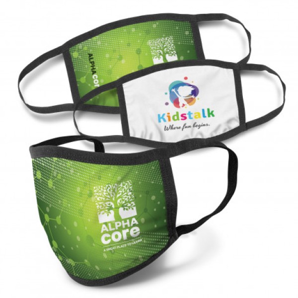 Full Colour 3-Ply Reusable Face Mask Promotional Products, Corporate Gifts and Branded Apparel
